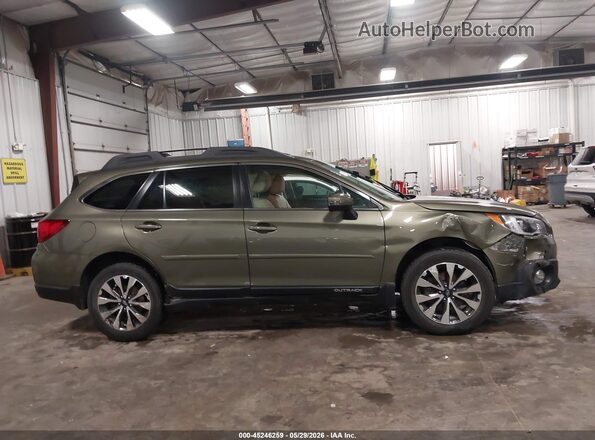 4S4BSANC7H3365258 2017 SUBARU OUTBACK Green უკანა სალონის ხედი