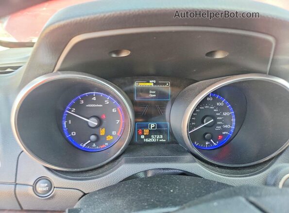 4S4BSANC8H3416184 2017 SUBARU OUTBACK Red Vista del cuadro de instrumentos
