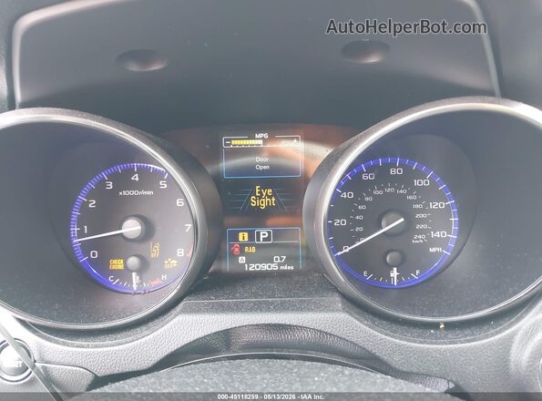 4S4BSANC8H3433468 2017 SUBARU OUTBACK Silver Вид задніх сидінь