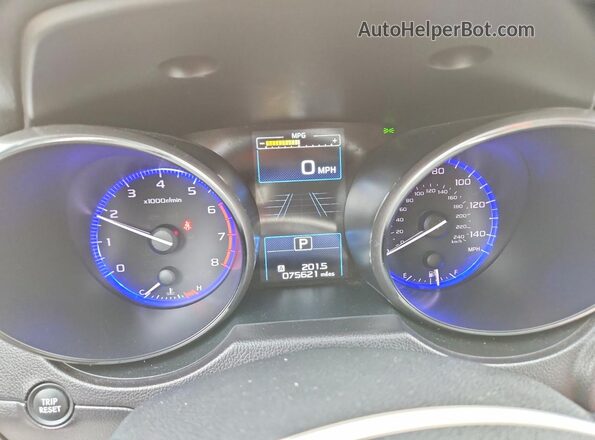 4S4BSANC9G3335869 2016 SUBARU OUTBACK Gray Սարքավորումների վահանակի տեսք