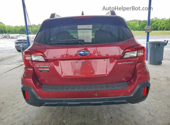 4S4BSANC9K3204675 2019 SUBARU OUTBACK Red უკანა ხედი