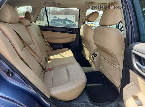 4S4BSANCXG3208354 2016 SUBARU OUTBACK Blue Rear seats view