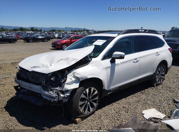 4S4BSANCXH3329256 2017 SUBARU OUTBACK White წინა მარცხენა ხედი სამი მეოთხედიდან