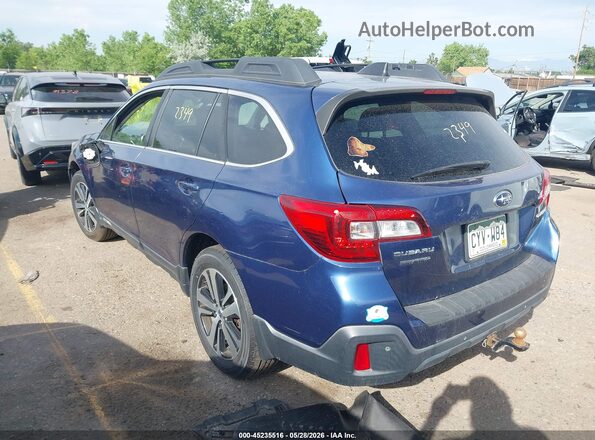 4S4BSANCXK3213448 2019 SUBARU OUTBACK Blue უკანა მარცხენა