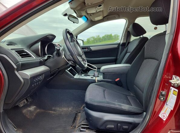 4S4BSBFC4G3322838 2016 SUBARU OUTBACK Burgundy Вид салону спереду