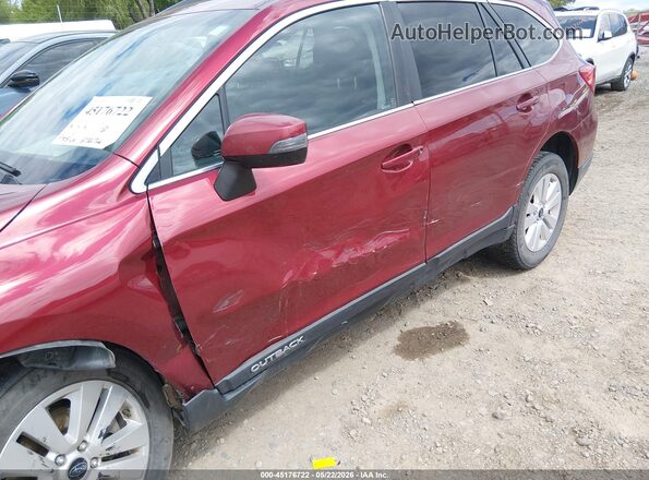 4S4BSBFC8G3232060 2016 SUBARU OUTBACK Red Вид спереду