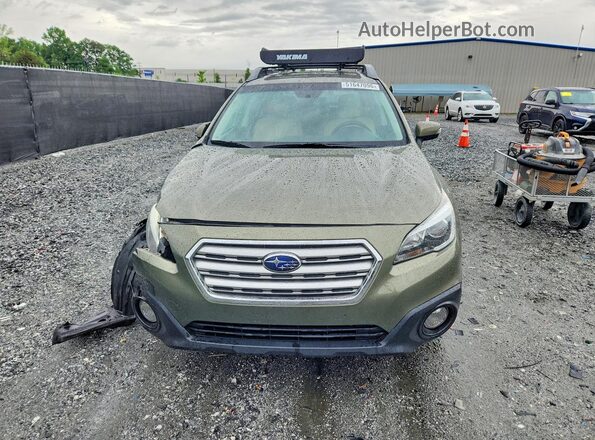 4S4BSBFCXG3237535 2016 SUBARU OUTBACK Зеленый Вид спереди