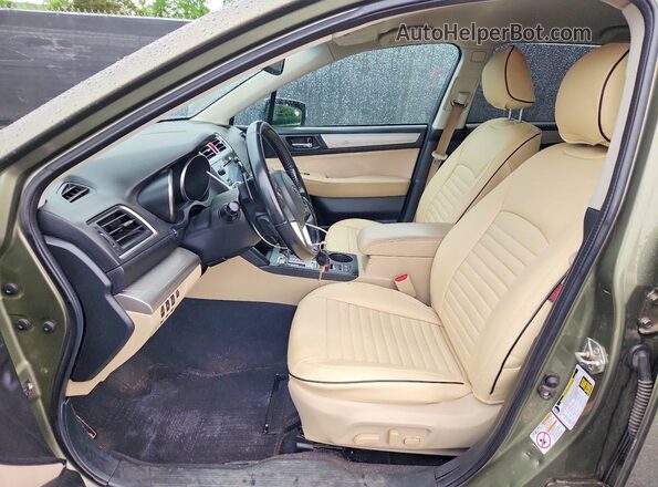 4S4BSBFCXG3237535 2016 SUBARU OUTBACK Зеленый Вид салона спереди
