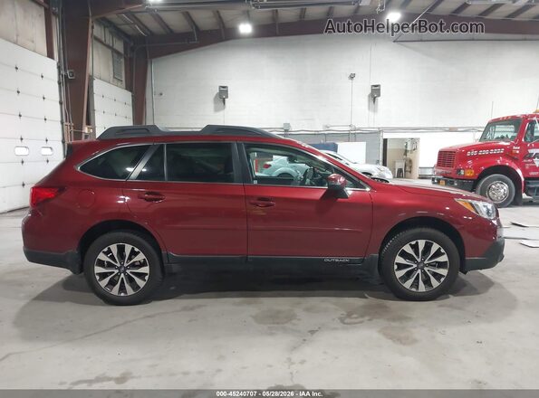 4S4BSEJC1G3312602 2016 SUBARU OUTBACK Red Rear interior view