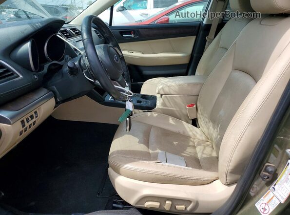 4S4BSENC0J3303021 2018 SUBARU OUTBACK Зеленый Вид салона спереди