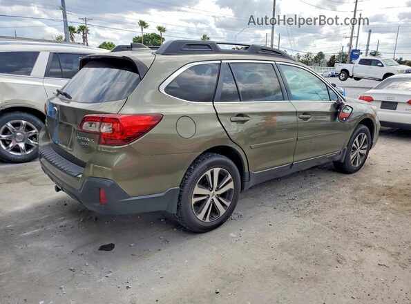 4S4BSENC0J3303021 2018 SUBARU OUTBACK Зеленый Задняя правая четверть