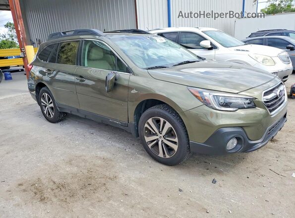 4S4BSENC0J3303021 2018 SUBARU OUTBACK Зеленый Передняя правая четверть