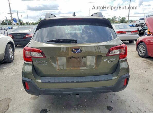 4S4BSENC0J3303021 2018 SUBARU OUTBACK Зеленый Вид сзади