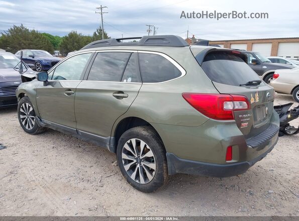4S4BSENC7G3242291 2016 SUBARU OUTBACK Green უკანა მარცხენა