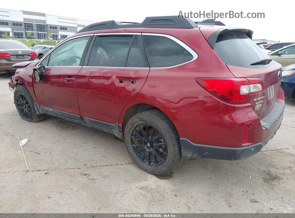 4S4BSENC7H3365025 2017 SUBARU OUTBACK Red Tył lewy