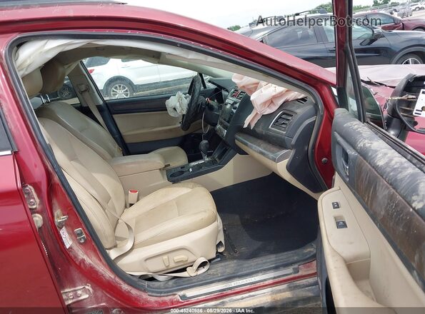 4S4BSENC7H3365025 2017 SUBARU OUTBACK Red Widok wnętrza z przodu