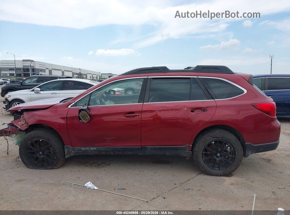 4S4BSENC7H3365025 2017 SUBARU OUTBACK Red Widok wnętrza 360 stopni