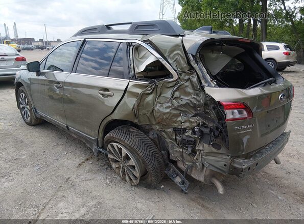 4S4BSENC9G3238632 2016 SUBARU OUTBACK Green Задня ліва чверть