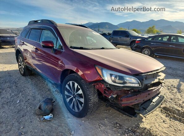 4S4BSENC9G3290620 2016 SUBARU OUTBACK Темно-бордовый Передняя правая четверть