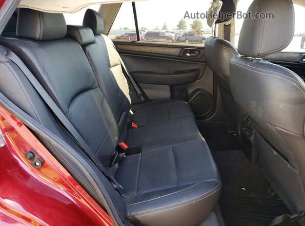 4S4BSENCXG3236338 2016 SUBARU OUTBACK Red Vista de los asientos traseros