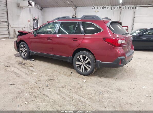 4S4BSENCXJ3393729 2018 SUBARU OUTBACK Красный Задняя левая четверть