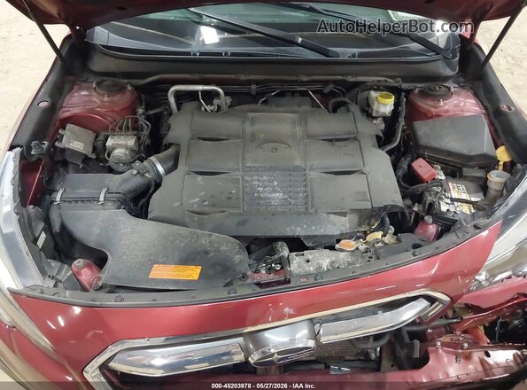 4S4BSENCXJ3393729 2018 SUBARU OUTBACK Красный Вид сзади