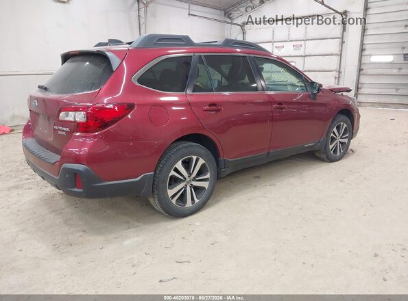 4S4BSENCXJ3393729 2018 SUBARU OUTBACK Красный Задняя правая четверть
