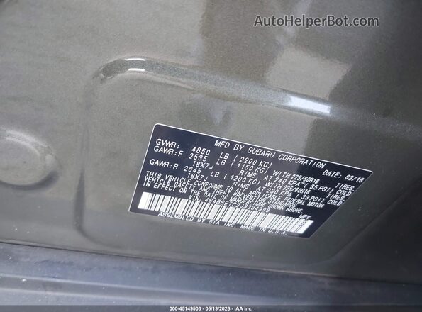 4S4BSETC2J3334998 2018 SUBARU OUTBACK Green 