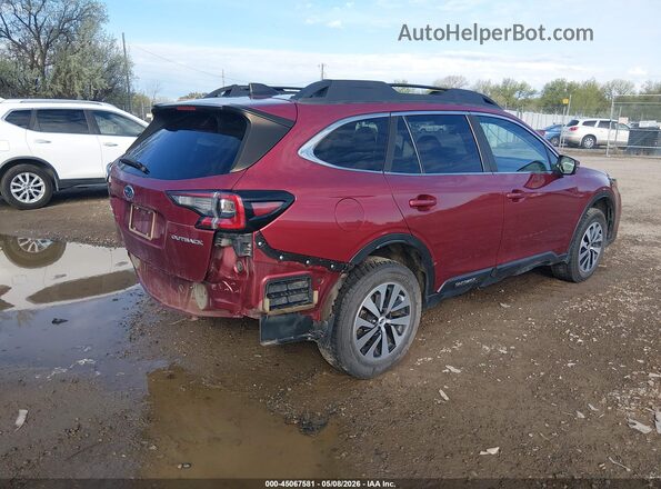 4S4BTACC6M3204748 2021 SUBARU OUTBACK Red Հետևի աջ