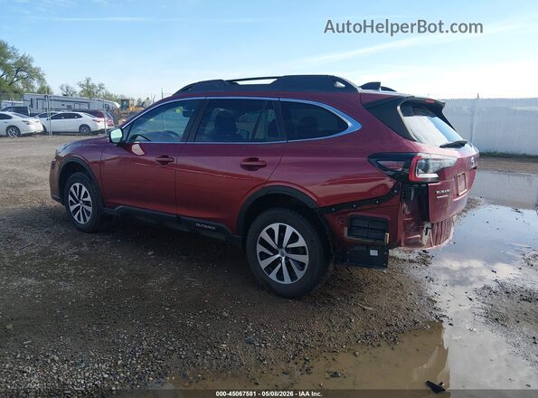 4S4BTACC6M3204748 2021 SUBARU OUTBACK Red Հետևի ձախ