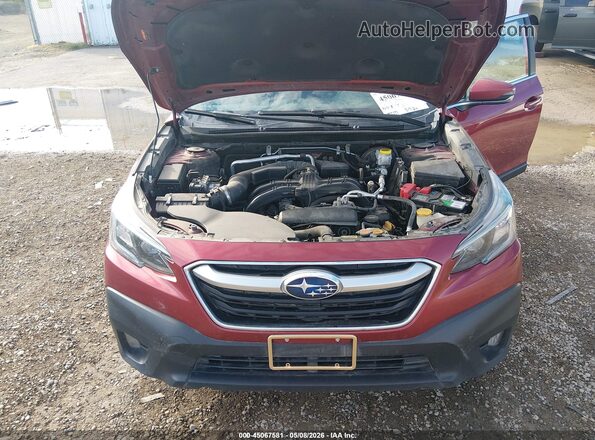 4S4BTACC6M3204748 2021 SUBARU OUTBACK Red Հետևի տեսք