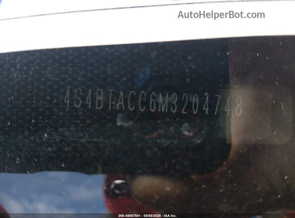 4S4BTACC6M3204748 2021 SUBARU OUTBACK Red Շարժիչի բաժամունքի տեսք