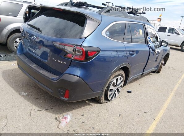 4S4BTACC7L3240480 2020 SUBARU OUTBACK Синий Задняя правая четверть