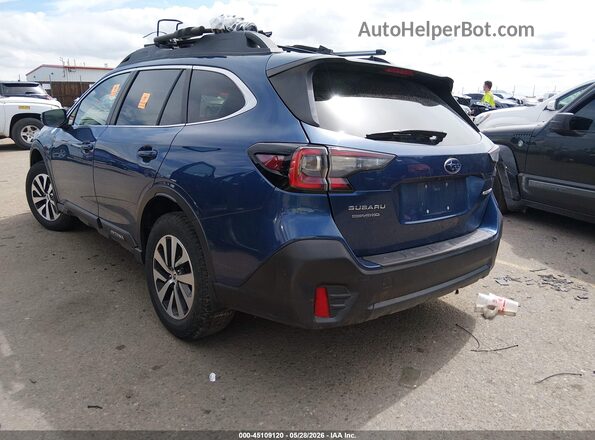 4S4BTACC7L3240480 2020 SUBARU OUTBACK Синий Задняя левая четверть
