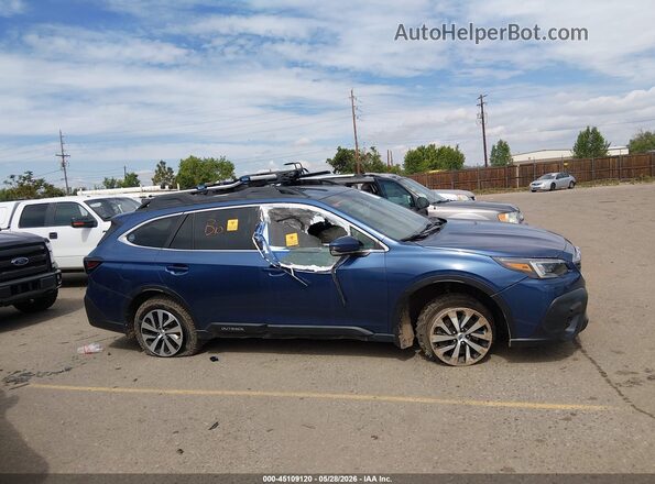 4S4BTACC7L3240480 2020 SUBARU OUTBACK Синий Вид задней части салона
