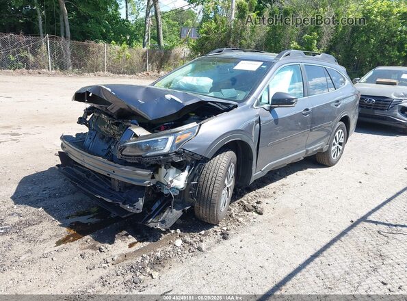 4S4BTACC8L3155776 2020 SUBARU OUTBACK Серый Передняя левая четверть