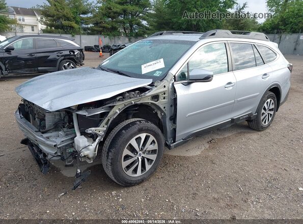 4S4BTADC0M3213332 2021 SUBARU OUTBACK Silver წინა მარცხენა ხედი სამი მეოთხედიდან
