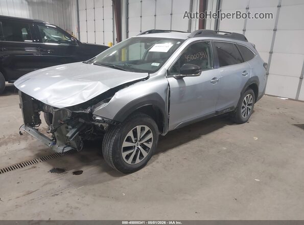 4S4BTADC7S3120028 2025 SUBARU OUTBACK Silver წინა მარცხენა ხედი სამი მეოთხედიდან