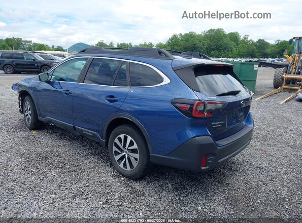 4S4BTAEC6L3197439 2020 SUBARU OUTBACK Blue Задня ліва чверть