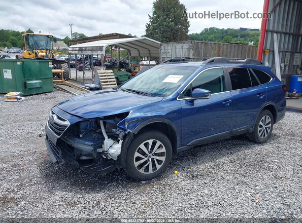 4S4BTAEC6L3197439 2020 SUBARU OUTBACK Blue Передня ліва чверть