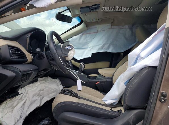 4S4BTAFC2M3192755 2021 SUBARU OUTBACK Tan წინა სალონის ხედი