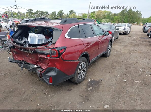 4S4BTAFC2N3234309 2022 SUBARU OUTBACK Red Հետևի աջ