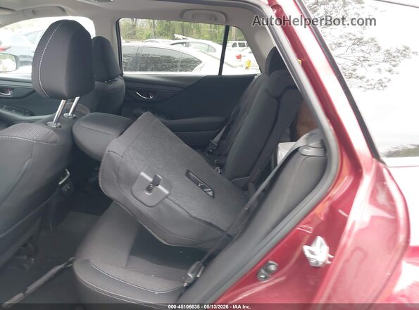 4S4BTAFC2N3234309 2022 SUBARU OUTBACK Red VIN կոդի պիտակի տեսք