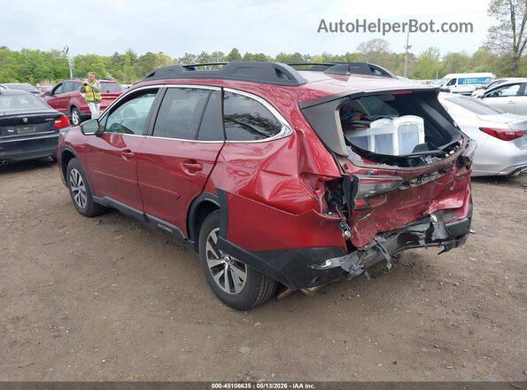 4S4BTAFC2N3234309 2022 SUBARU OUTBACK Red Հետևի ձախ