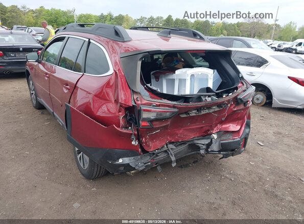 4S4BTAFC2N3234309 2022 SUBARU OUTBACK Red Դիմացի տեսք