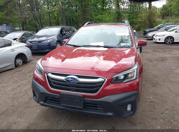 4S4BTAFC2N3234309 2022 SUBARU OUTBACK Red Սարքավորումների վահանակի տեսք