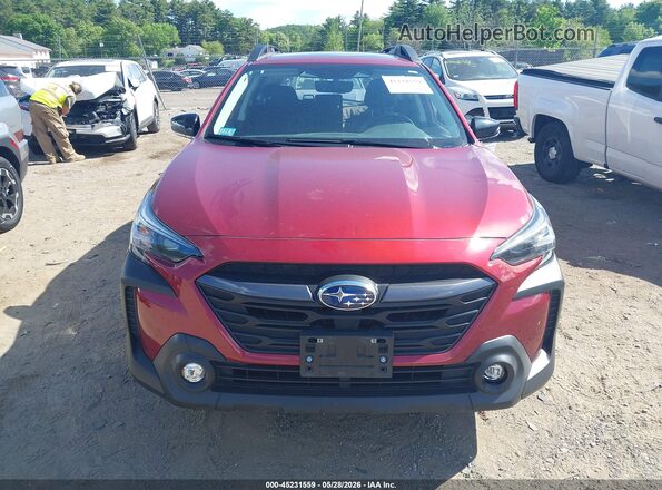 4S4BTAFC2P3140675 2023 SUBARU OUTBACK Red Rear interior view