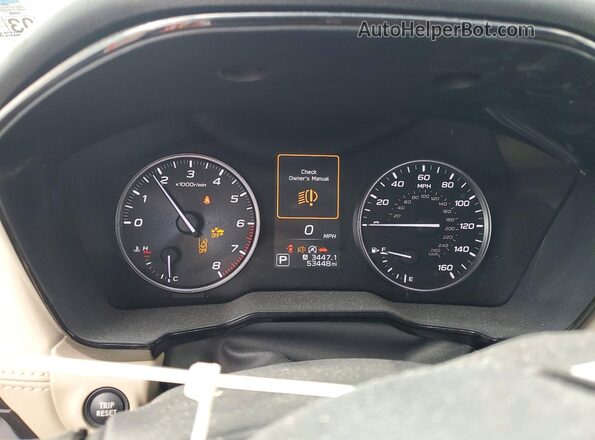 4S4BTAFC4M3221432 2021 SUBARU OUTBACK Brown Widok zestawu wskaźników