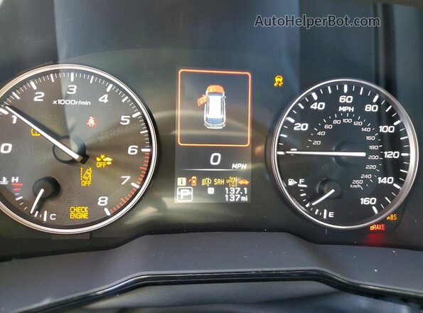 4S4BTAFC4S3333869 2025 SUBARU OUTBACK Gray Widok zestawu wskaźników