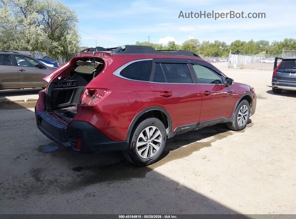 4S4BTAFC5N3249743 2022 SUBARU OUTBACK Burgundy Հետևի աջ